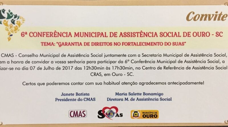 Conferência Municipal de Assistência Social