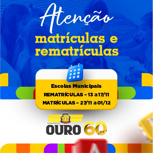 Definido Calendário De Rematrículas E De Matrículas Para O Próximo Ano