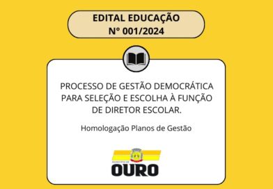 Homologação das inscrições ao Processo de Gestão Democrática para a Seleção e Escolha à Função de Diretor Escolar